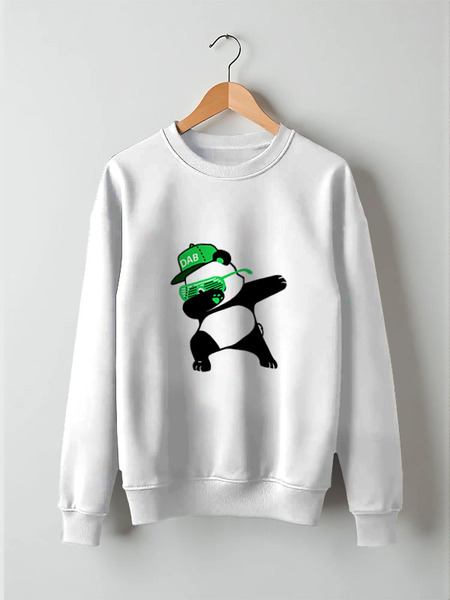 Заказать свитшот в Москве. Свитшот унисекс хлопковый Dab Panda  от DESIGNER   - готовые дизайны и нанесение принтов.