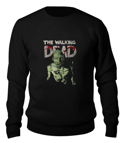 Заказать свитшот в Москве. Свитшот унисекс хлопковый The Walking Dead от OEX design - готовые дизайны и нанесение принтов.