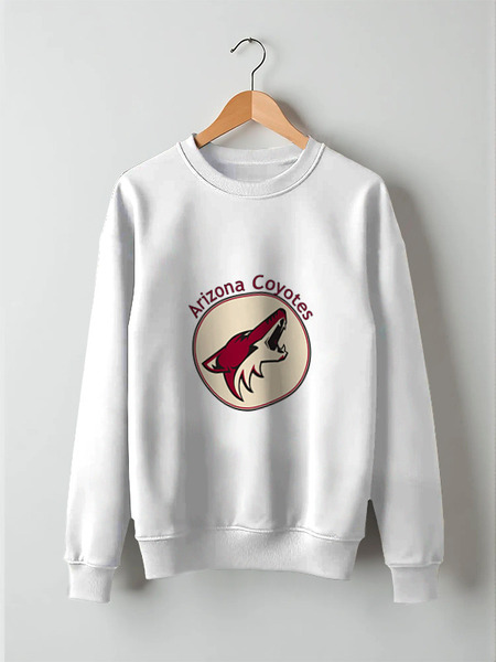 Заказать свитшот в Москве. Свитшот унисекс хлопковый Arizona Coyotes от kspsshop - готовые дизайны и нанесение принтов.