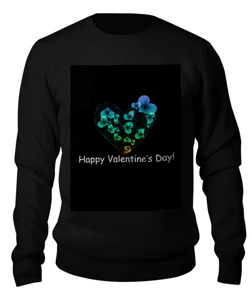 Заказать свитшот в Москве. Свитшот унисекс хлопковый Low Poly Heart  от natulia_hatulia@yahoo.com - готовые дизайны и нанесение принтов.