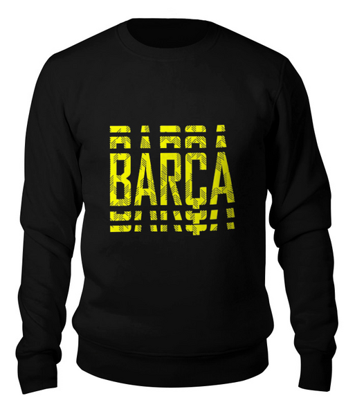 Заказать свитшот в Москве. Свитшот унисекс хлопковый FC Barcelona | BARCA (2021) от 0x000000123 - готовые дизайны и нанесение принтов.