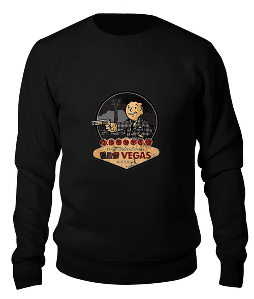 Заказать свитшот в Москве. Свитшот унисекс хлопковый Welcome to New Vegas от manly94 - готовые дизайны и нанесение принтов.