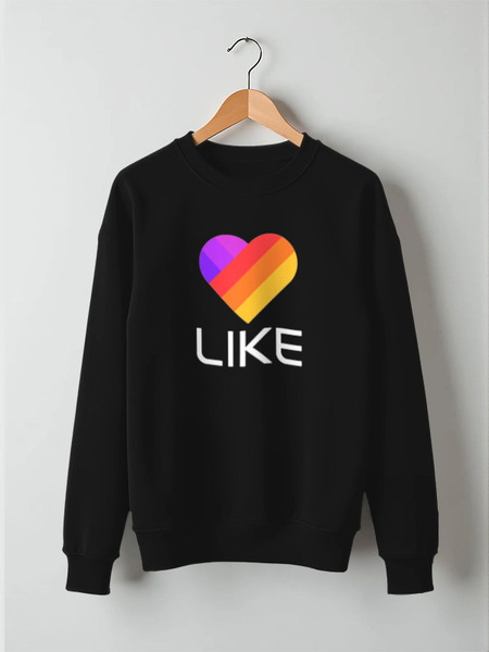 Заказать свитшот в Москве. Свитшот унисекс хлопковый Like  от DESIGNER   - готовые дизайны и нанесение принтов.