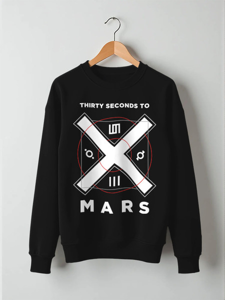 Заказать свитшот в Москве. Свитшот унисекс хлопковый 30 Seconds to Mars от geekbox - готовые дизайны и нанесение принтов.