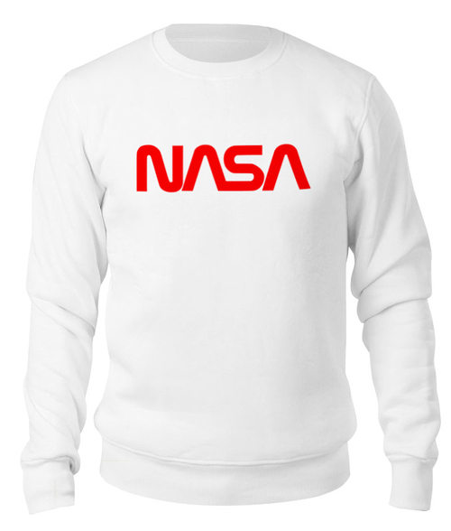 Заказать свитшот в Москве. Свитшот унисекс хлопковый NASA  от DESIGNER   - готовые дизайны и нанесение принтов.