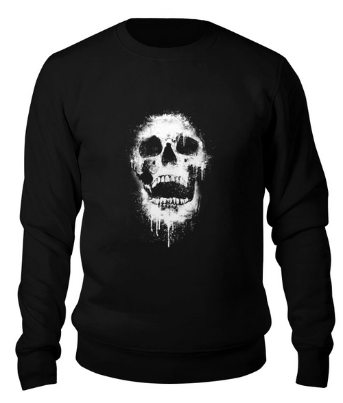 Заказать свитшот в Москве. Свитшот унисекс хлопковый Череп от skull - готовые дизайны и нанесение принтов.