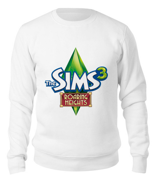 Заказать свитшот в Москве. Свитшот унисекс хлопковый Sims 3 от THE_NISE  - готовые дизайны и нанесение принтов.
