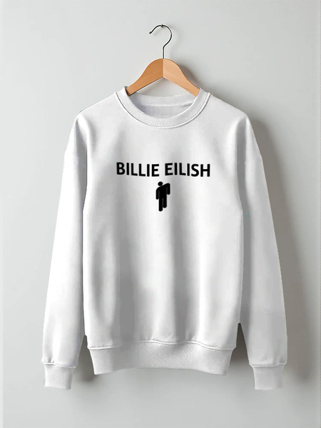 Заказать свитшот в Москве. Свитшот унисекс хлопковый Billie Eilish от DESIGNER   - готовые дизайны и нанесение принтов.