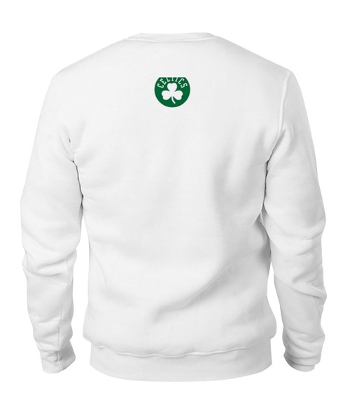 Заказать свитшот в Москве. Свитшот унисекс хлопковый Boston Celtics белая от oldmasta@gmail.com - готовые дизайны и нанесение принтов.