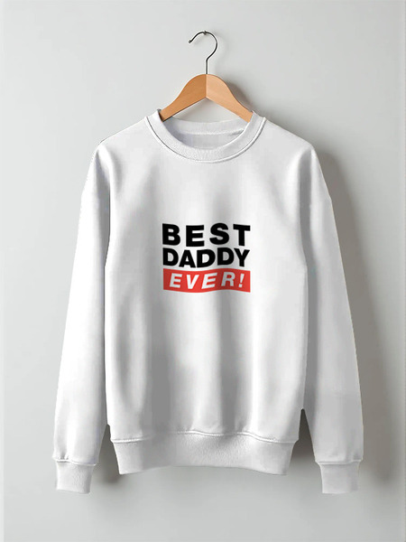 Заказать свитшот в Москве. Свитшот унисекс хлопковый Лучший Отец (Best Dad Ever) от coolmag - готовые дизайны и нанесение принтов.