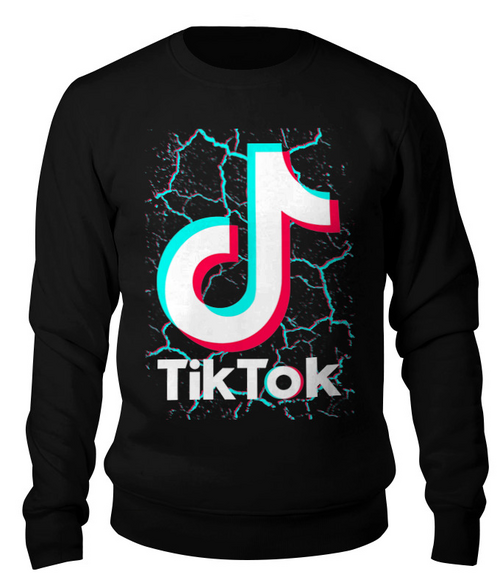 Заказать свитшот в Москве. Свитшот унисекс хлопковый TIK TOK (Tik Tok video) от vista12761@rambler.ru - готовые дизайны и нанесение принтов.