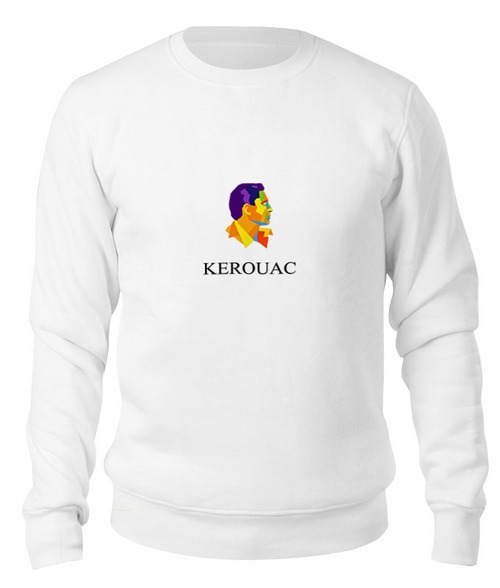 Заказать свитшот в Москве. Свитшот унисекс хлопковый Jack Kerouac от Bhaskar  - готовые дизайны и нанесение принтов.