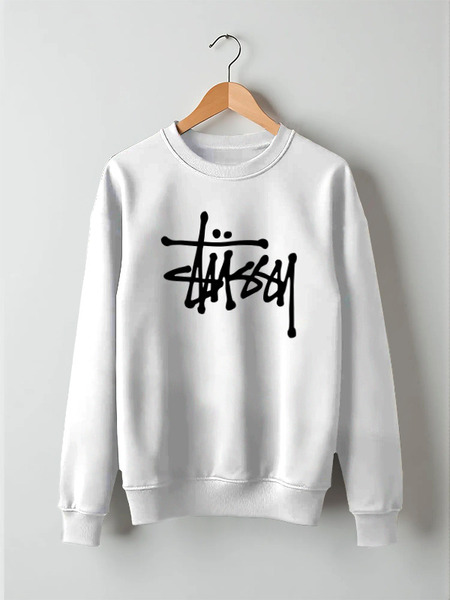 Заказать свитшот в Москве. Свитшот унисекс хлопковый Stussy от DESIGNER   - готовые дизайны и нанесение принтов.