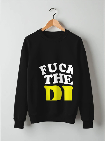 Заказать свитшот в Москве. Свитшот унисекс хлопковый Fuck the dj от codsnier - готовые дизайны и нанесение принтов.