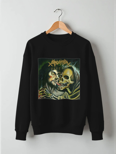 Заказать свитшот в Москве. Свитшот унисекс хлопковый  Sarcofago death metal band от Leichenwagen - готовые дизайны и нанесение принтов.
