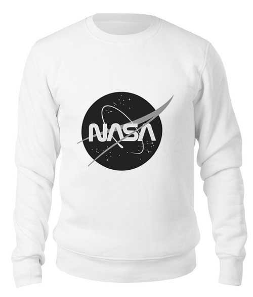 Заказать свитшот в Москве. Свитшот унисекс хлопковый Знак NASA от THE_NISE  - готовые дизайны и нанесение принтов.