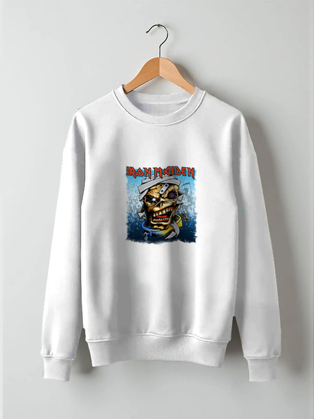 Заказать свитшот в Москве. Свитшот унисекс хлопковый Iron Maiden Band от Leichenwagen - готовые дизайны и нанесение принтов.