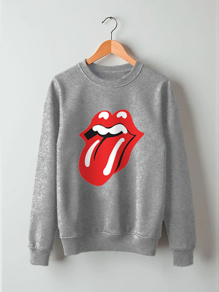 Заказать свитшот в Москве. Свитшот унисекс хлопковый The Rolling Stone wear от dmitry.gluhov - готовые дизайны и нанесение принтов.