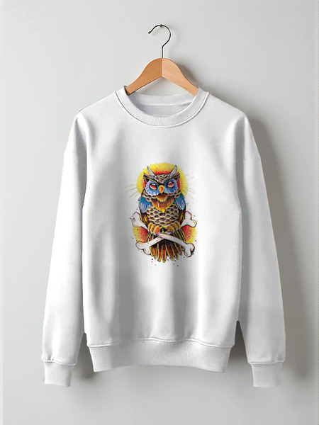 Заказать свитшот в Москве. Свитшот унисекс хлопковый Mysterious Owl от priceless - готовые дизайны и нанесение принтов.