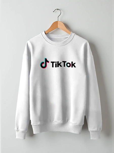 Заказать свитшот в Москве. Свитшот унисекс хлопковый TikTok  от DESIGNER   - готовые дизайны и нанесение принтов.