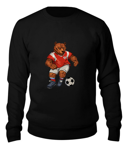 Заказать свитшот в Москве. Свитшот унисекс хлопковый Футболист от T-shirt print  - готовые дизайны и нанесение принтов.