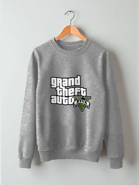 Заказать свитшот в Москве. Свитшот унисекс хлопковый Grand Theft Auto 5 от BURNSHIRTS - готовые дизайны и нанесение принтов.