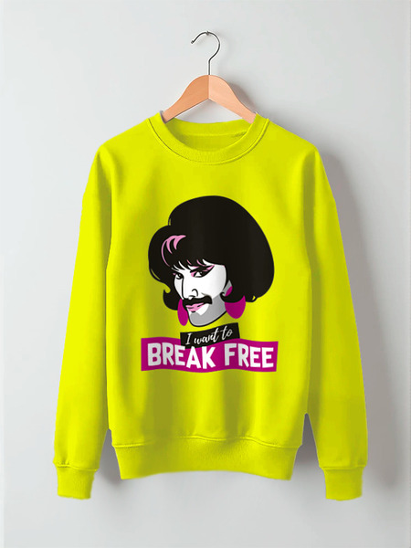 Заказать свитшот в Москве. Свитшот унисекс хлопковый I Want to Break Free от balden - готовые дизайны и нанесение принтов.