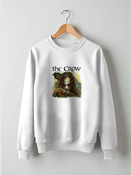 Заказать свитшот в Москве. Свитшот унисекс хлопковый The Crow от Leichenwagen - готовые дизайны и нанесение принтов.