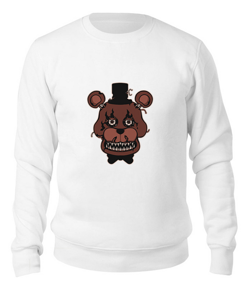Заказать свитшот в Москве. Свитшот унисекс хлопковый Freddy Fazbears (Пять ночей у Фредди) от trugift - готовые дизайны и нанесение принтов.