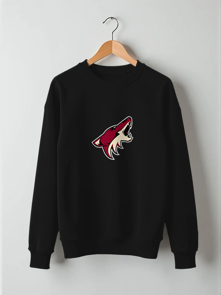Заказать свитшот в Москве. Свитшот унисекс хлопковый Arizona Coyotes от dobryidesign - готовые дизайны и нанесение принтов.