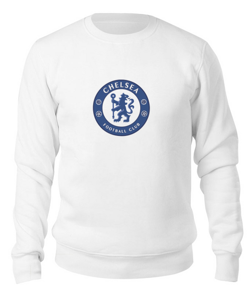 Заказать свитшот в Москве. Свитшот унисекс хлопковый Chelsea FC от Сергей Дульнев - готовые дизайны и нанесение принтов.