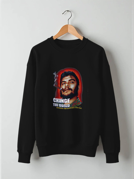 Заказать свитшот в Москве. Свитшот унисекс хлопковый Сhe Guevara  от Leichenwagen - готовые дизайны и нанесение принтов.