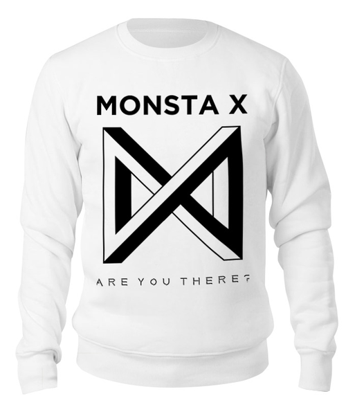 Заказать свитшот в Москве. Свитшот унисекс хлопковый Monsta X от geekbox - готовые дизайны и нанесение принтов.