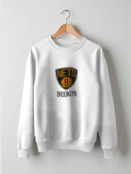 Заказать свитшот в Москве. Свитшот унисекс хлопковый Brooklyn Nets от Сергей Дульнев - готовые дизайны и нанесение принтов.