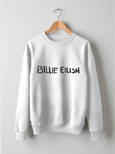 Заказать свитшот в Москве. Свитшот унисекс хлопковый Billie Eilish от DESIGNER   - готовые дизайны и нанесение принтов.