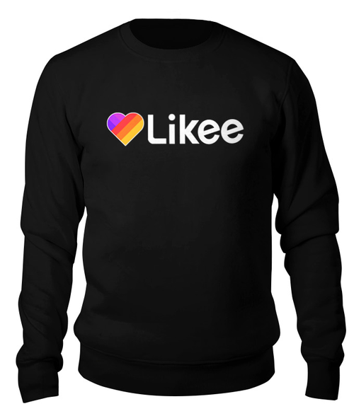 Заказать свитшот в Москве. Свитшот унисекс хлопковый Likee  от DESIGNER   - готовые дизайны и нанесение принтов.