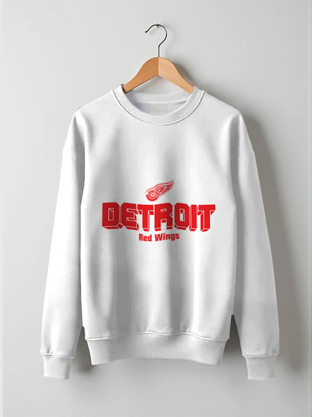 Заказать свитшот в Москве. Свитшот унисекс хлопковый Detroit Red Wings от kspsshop - готовые дизайны и нанесение принтов.