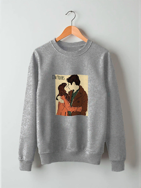Заказать свитшот в Москве. Свитшот унисекс хлопковый Love / I'm Yours от Just kidding - готовые дизайны и нанесение принтов.