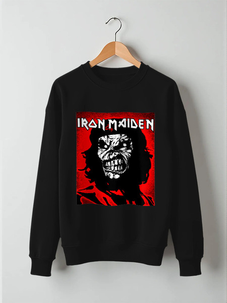 Заказать свитшот в Москве. Свитшот унисекс хлопковый Iron Maiden Band от Leichenwagen - готовые дизайны и нанесение принтов.