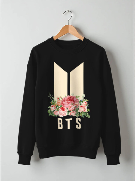 Заказать свитшот в Москве. Свитшот унисекс хлопковый BTS (k-pop)  от geekbox - готовые дизайны и нанесение принтов.