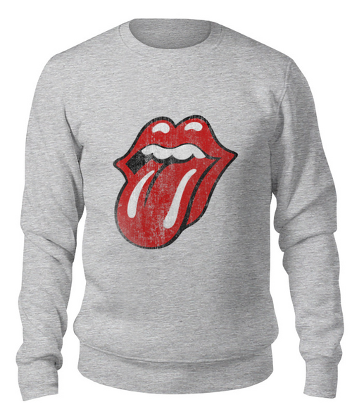 Заказать свитшот в Москве. Свитшот унисекс хлопковый Rolling Stones от geekbox - готовые дизайны и нанесение принтов.
