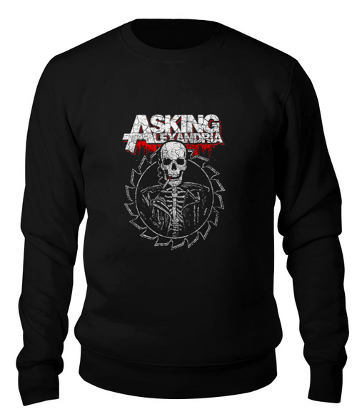 Заказать свитшот в Москве. Свитшот унисекс хлопковый Asking Alexandria от Серега Шнайдер - готовые дизайны и нанесение принтов.