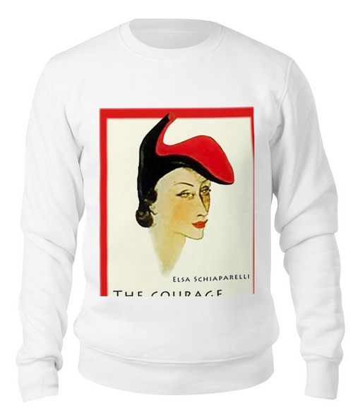 Заказать свитшот в Москве. Свитшот унисекс хлопковый Elsa Schiaparelli от bellena - готовые дизайны и нанесение принтов.