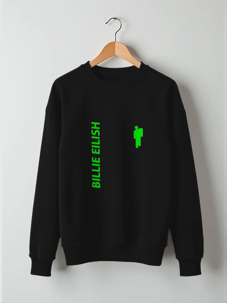 Заказать свитшот в Москве. Свитшот унисекс хлопковый Billie Eilish от DESIGNER   - готовые дизайны и нанесение принтов.