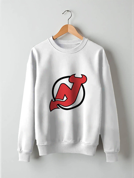 Заказать свитшот в Москве. Свитшот унисекс хлопковый New Jersey Devils от BURNSHIRTS - готовые дизайны и нанесение принтов.