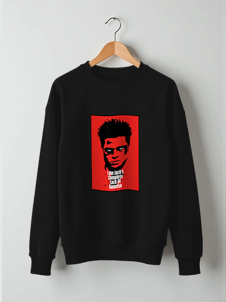 Заказать свитшот в Москве. Свитшот унисекс хлопковый Tyler Durden (Fight Club) от coolmag - готовые дизайны и нанесение принтов.