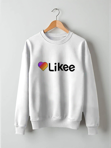Заказать свитшот в Москве. Свитшот унисекс хлопковый Likee  от DESIGNER   - готовые дизайны и нанесение принтов.