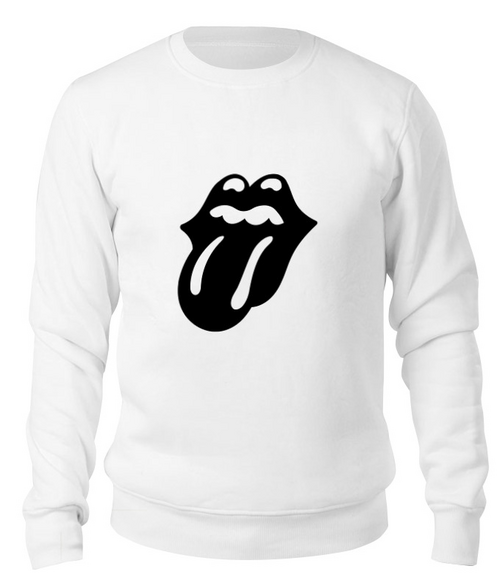 Заказать свитшот в Москве. Свитшот унисекс хлопковый Rolling Stones (Black) от originals - готовые дизайны и нанесение принтов.