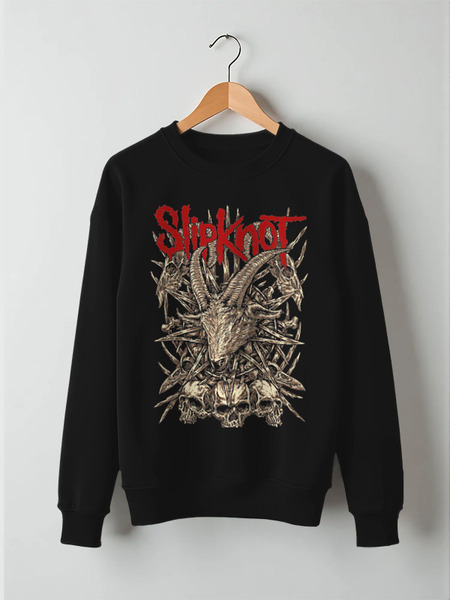 Заказать свитшот в Москве. Свитшот унисекс хлопковый Slipknot от geekbox - готовые дизайны и нанесение принтов.