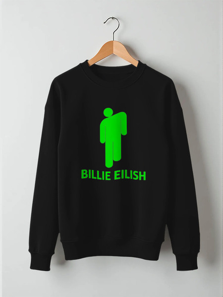 Заказать свитшот в Москве. Свитшот унисекс хлопковый Billie Eilish от DESIGNER   - готовые дизайны и нанесение принтов.